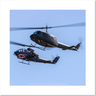 UH-1 Huey and AH-1 Huey Cobra Posters and Art